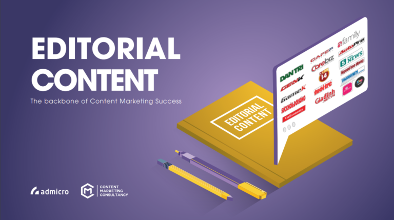 Xây dựng tuyến bài nội dung cùng gói giải pháp Editorial Content